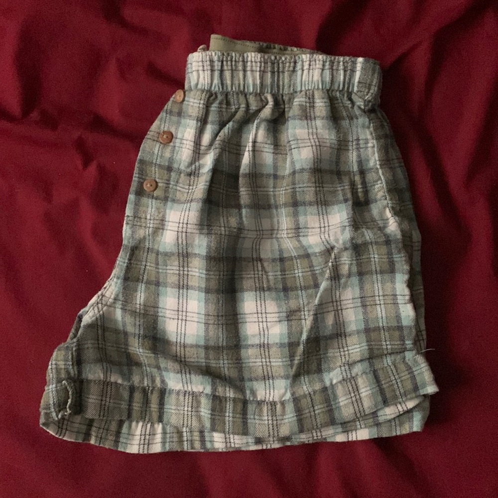 Free people plaid shorts